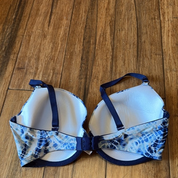 Victoria’s Secret Demi Bra 34DD Blue Tye Dye - Picture 3 of 7